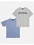  image of new-look-915-2-pack-graphic-t-shirtsnbsp-greyblue