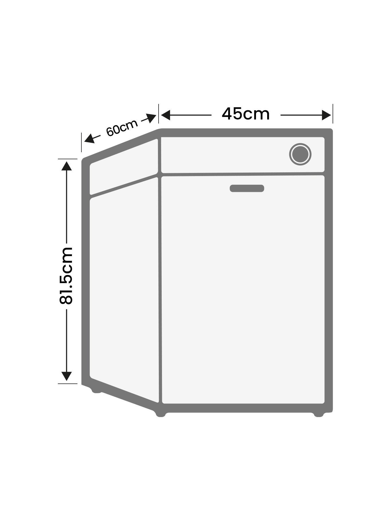 Image 7 of 7 of Hoover HDPH 2D1049W Freestanding Slimline 10-Place Dishwasher - White