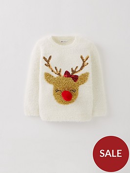 mini-v-by-very-girls-reindeer-christmas-jumper-white
