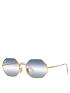  image of ray-ban-octagon-sunglasses-gold