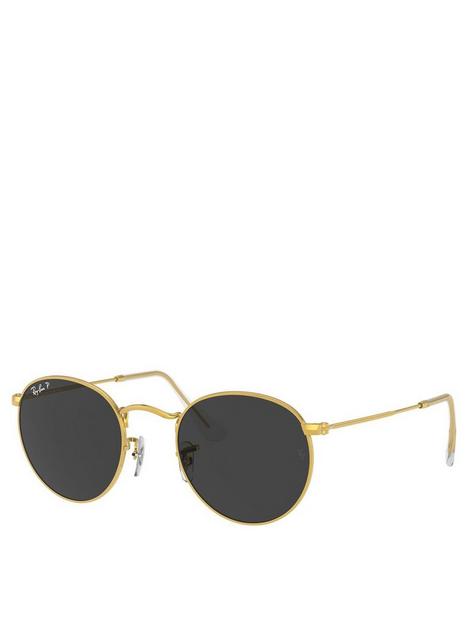 ray-ban-round-metal-sunglasses-gold