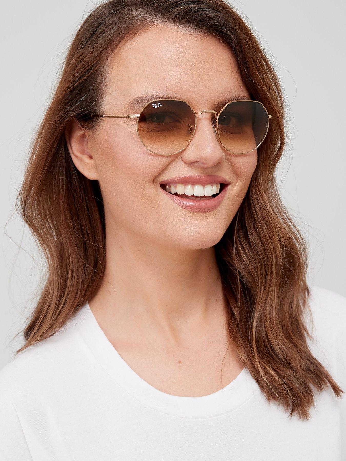 Image 1 of 4 of Ray-Ban Jack Sunglasses - Gold