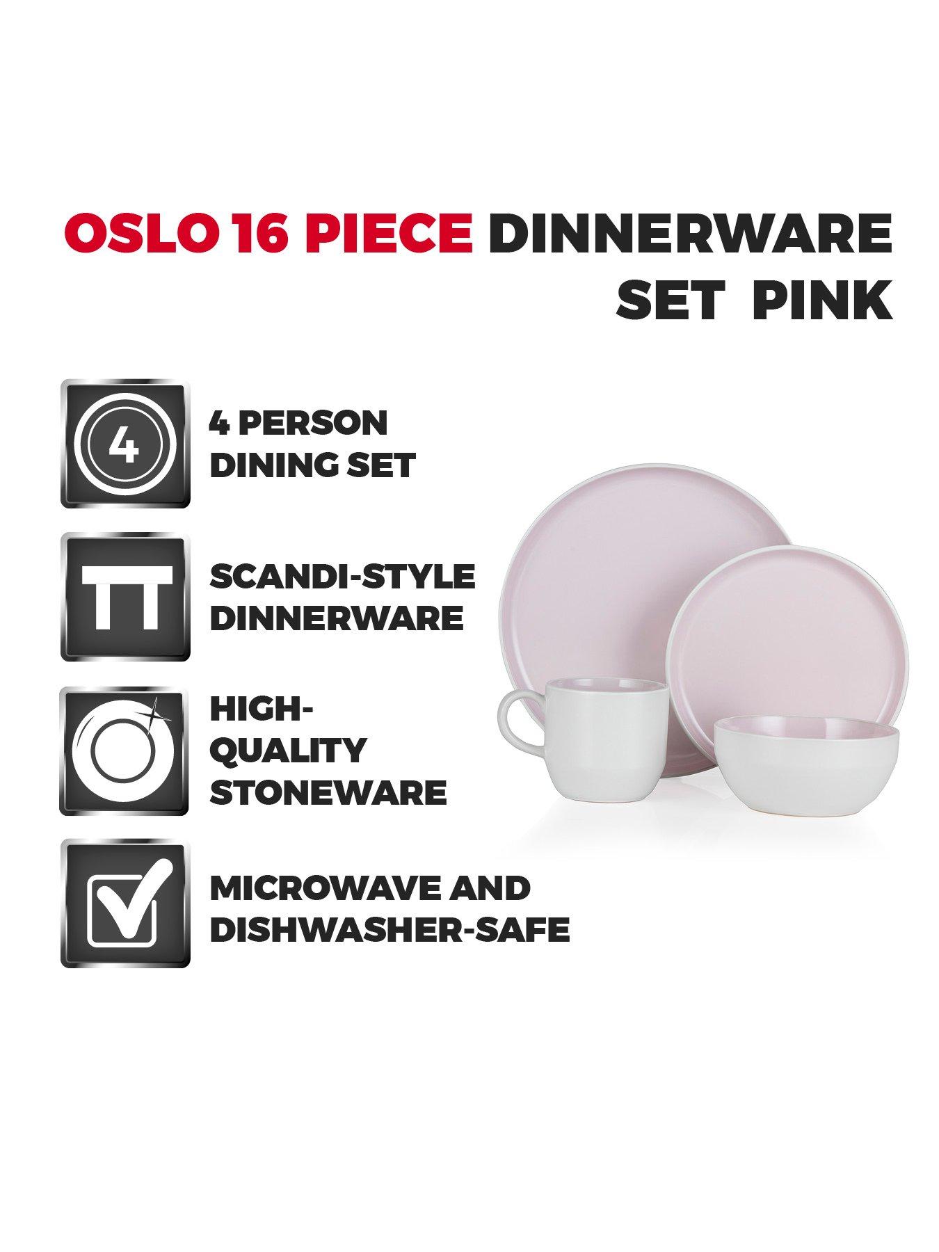  image of tower-oslo-pink-lemonade-16-piece-dinner-set