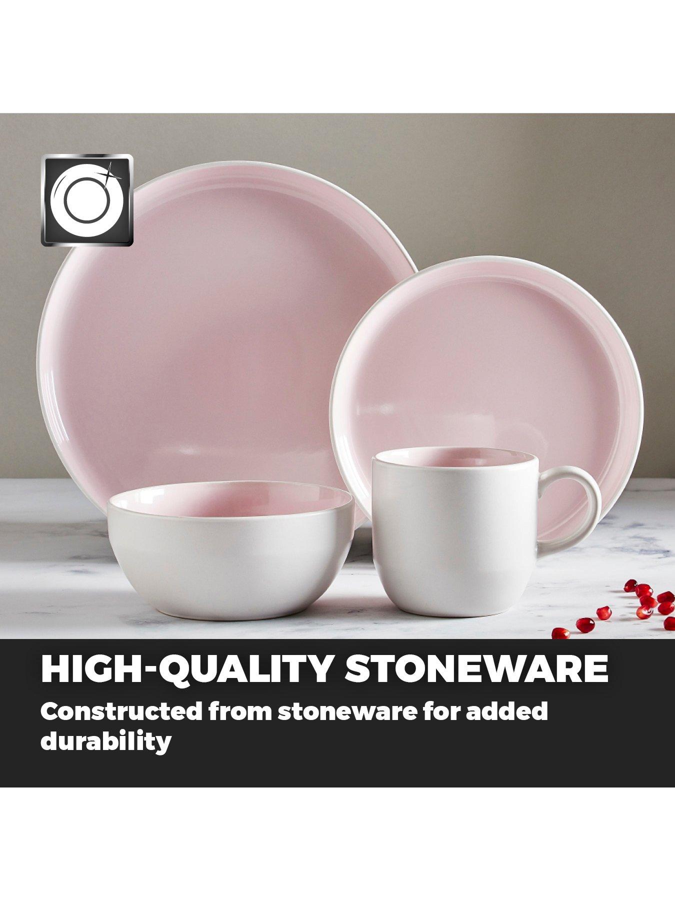  image of tower-oslo-pink-lemonade-16-piece-dinner-set
