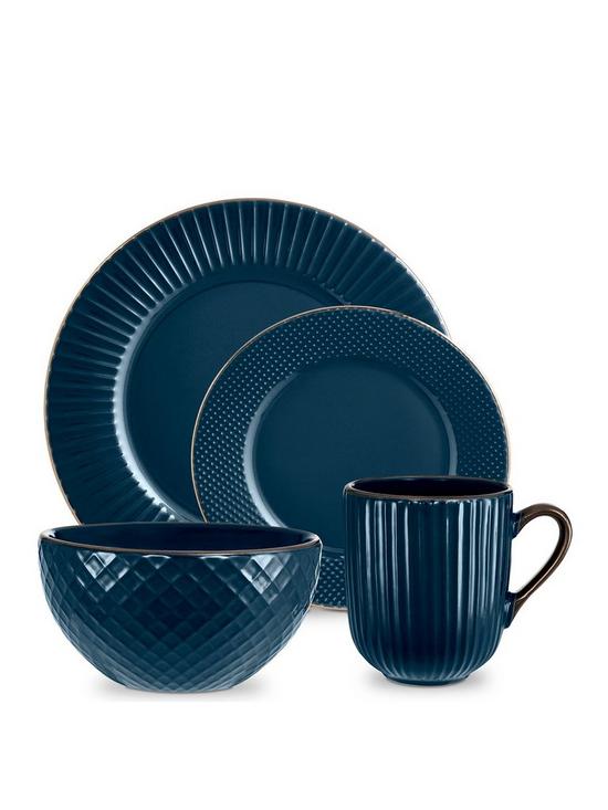 front image of tower-empire-16-piece-dinner-set-in-blue