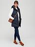  image of fig-basil-longline-quilted-gilet-navy
