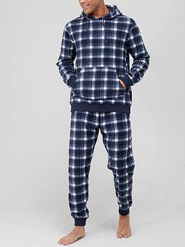 very-man-checked-lounge-set-navy