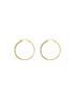  image of love-gold-9ct-yellow-gold-25mm-tube-19mm-stardust-creole-earrings