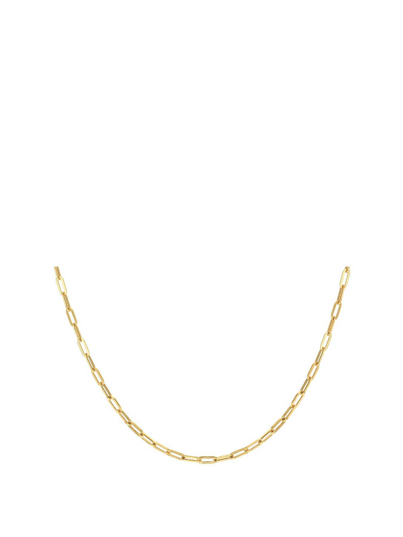 the-love-collection-9ct-gold-paper-chain-necklace