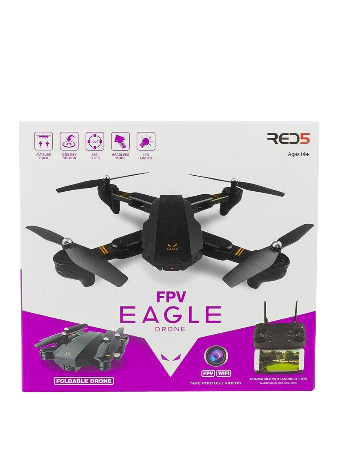 RED5 Eagle Folding FPV Quadcopter Drone with HD Camera