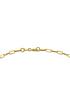  image of love-gold-9ct-gold-paper-chain-bracelet