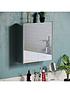  image of bath-vida-tiano-stainless-steel-mirrored-double-cabinet