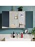  image of bath-vida-tiano-stainless-steel-mirrored-double-cabinet