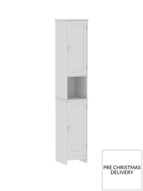 front image of bath-vida-priano-2-door-tall-cabinet