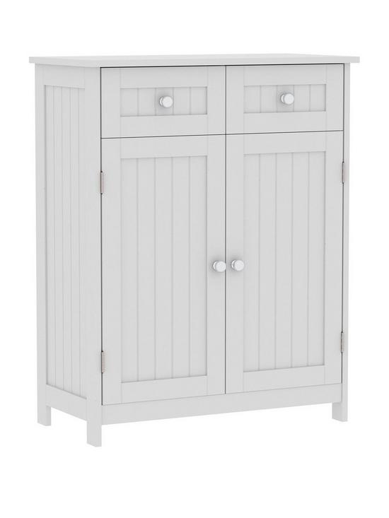 front image of bath-vida-priano-2-drawer-2-door-freestanding-cabinet-white