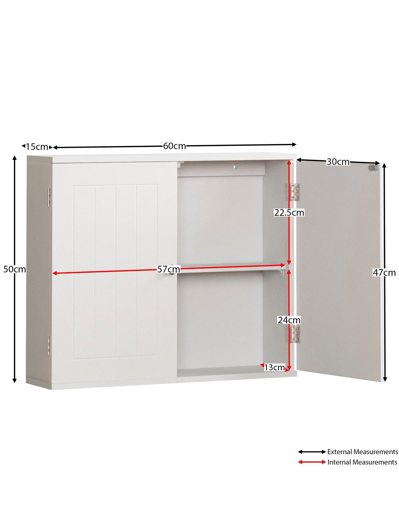Image 6 of 6 of Bath Vida Priano 2 Door Wall Cabinet