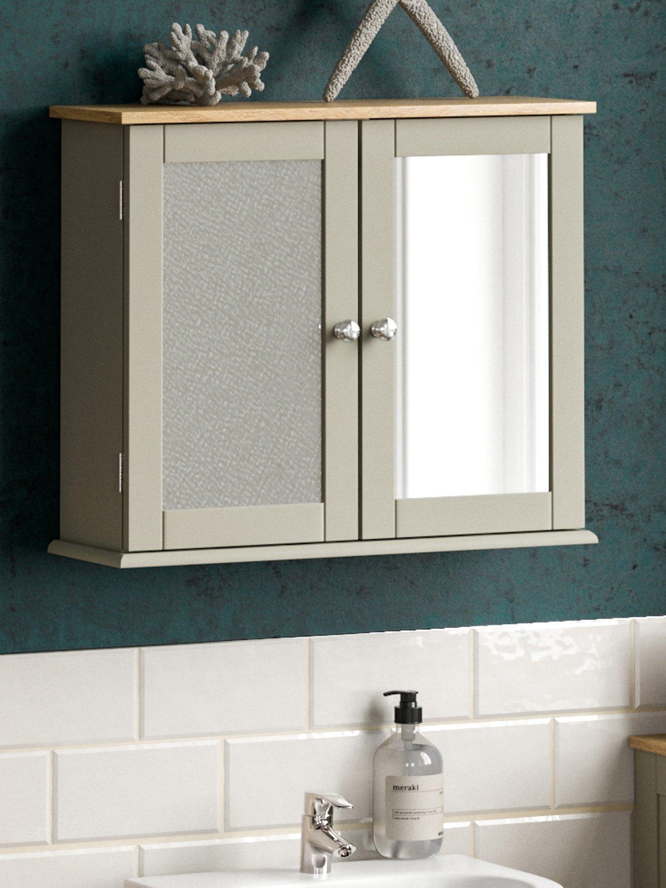 Image 1 of 5 of Bath Vida Priano 2 Door Mirrored Wall Cabinet