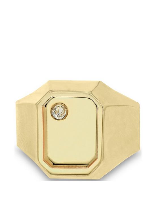 front image of love-gold-9ct-yellow-gold-mens-19mm-round-white-rectangle-signet-ring