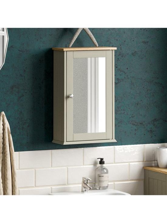 stillFront image of bath-vida-priano-1-door-mirrored-bathroom-wall-cabinet