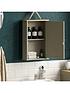  image of bath-vida-priano-1-door-mirrored-bathroom-wall-cabinet