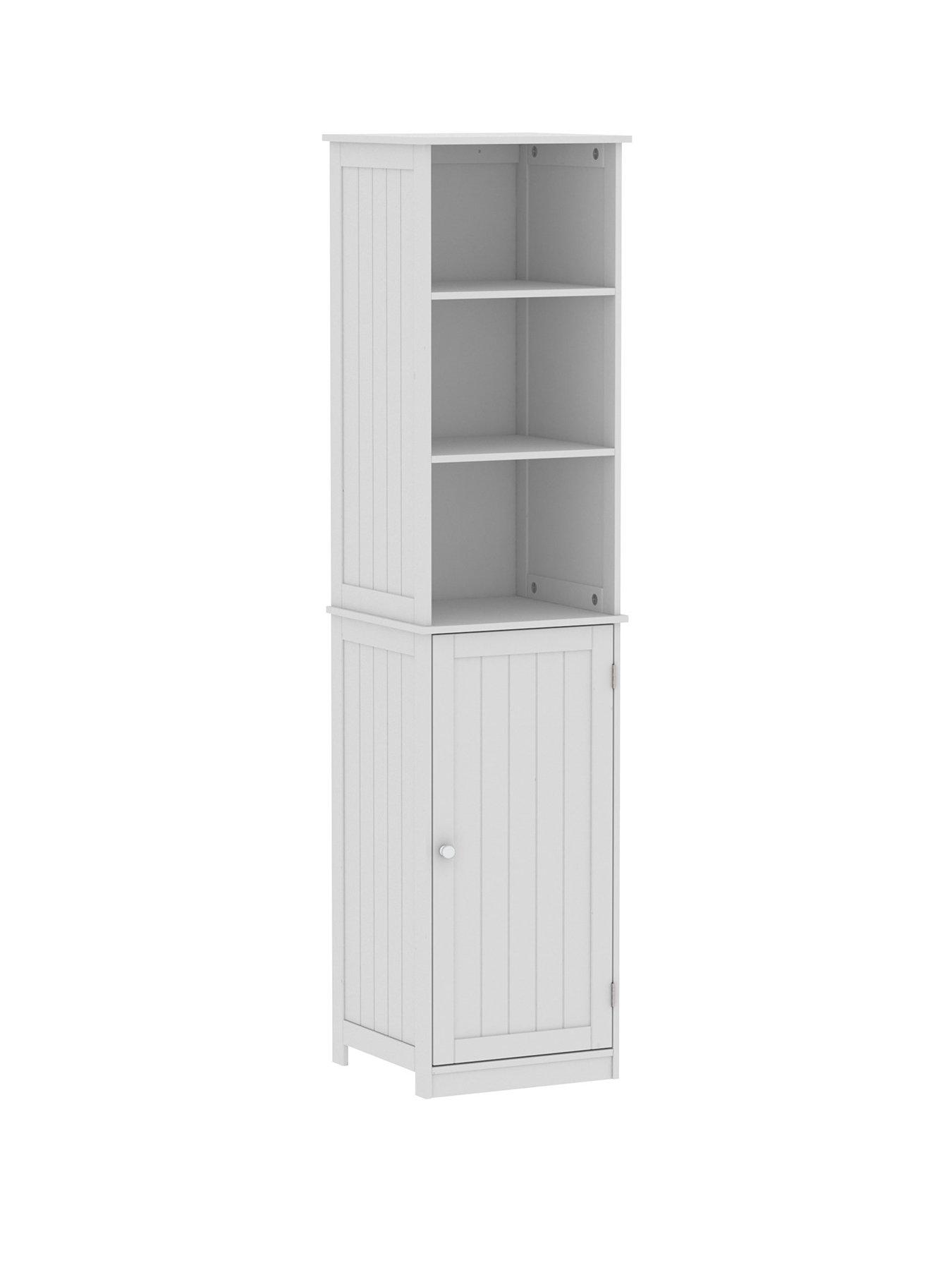 Image 2 of 6 of Bath Vida Priano 1 Door 2 Shelf Tall Cabinet