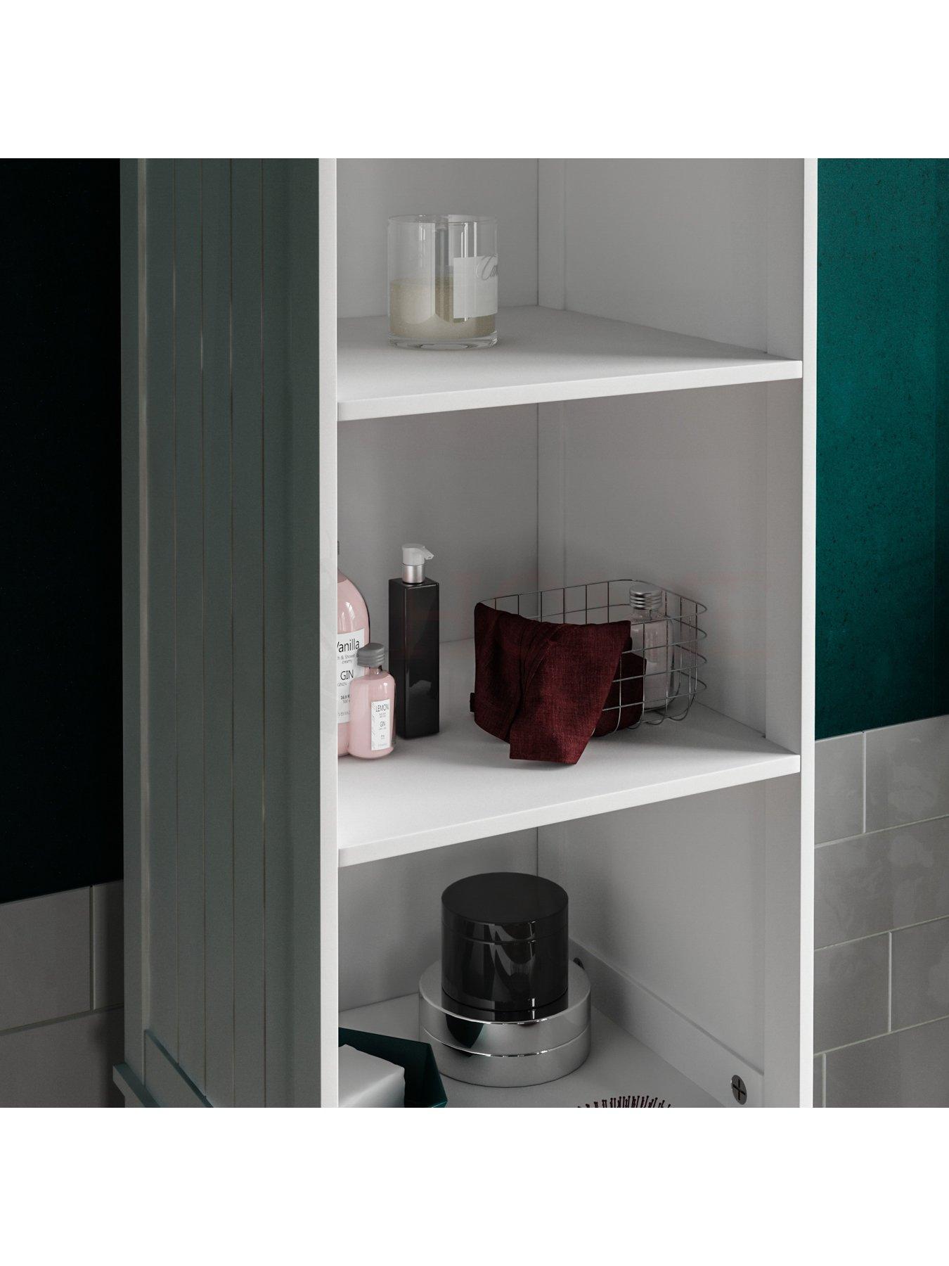 Image 5 of 6 of Bath Vida Priano 1 Door 2 Shelf Tall Cabinet
