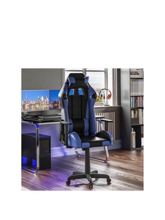 front image of vida-designs-nitro-racing-gaming-chair