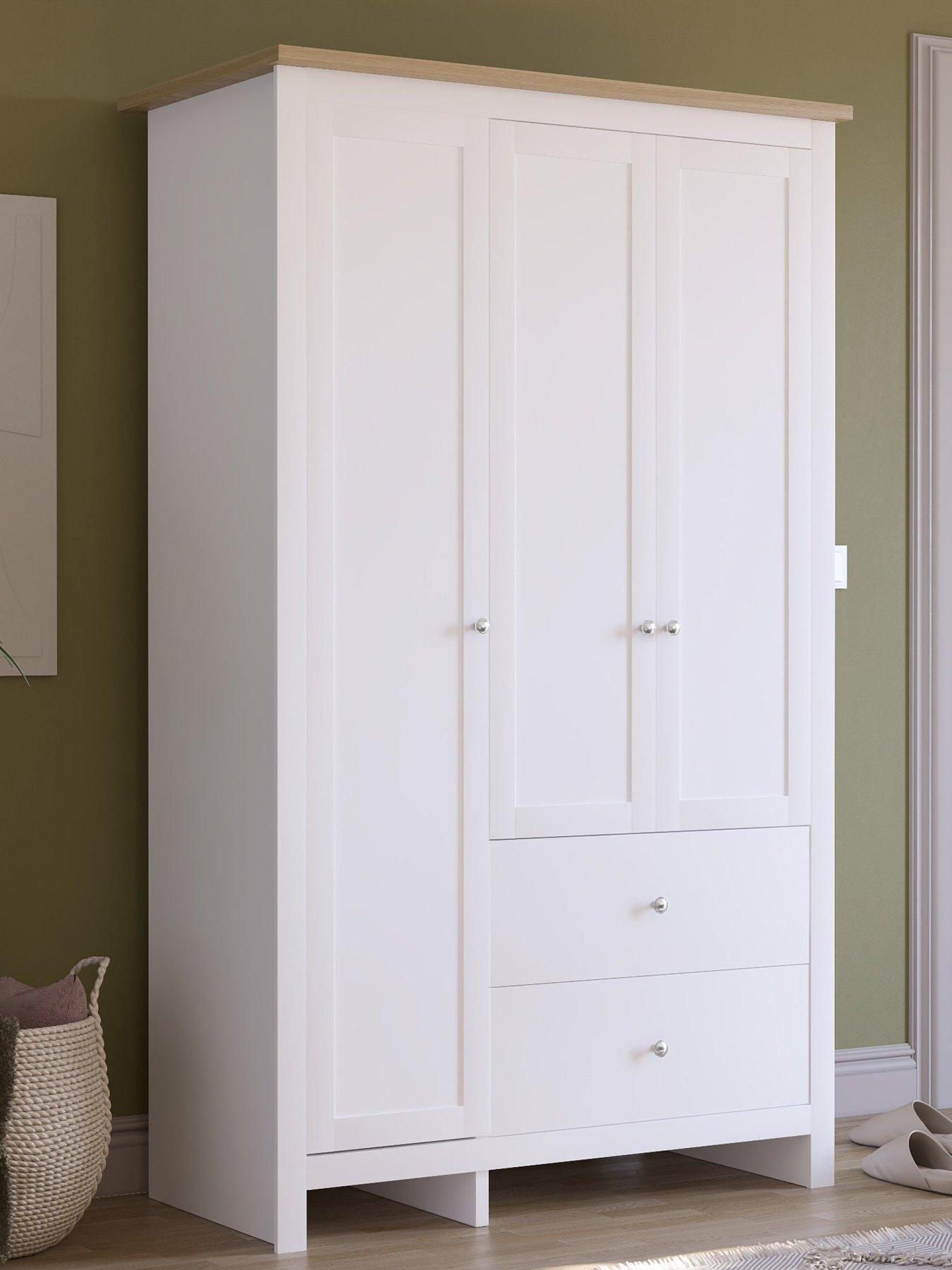Hanna 2 door 1 drawer wardrobe discount
