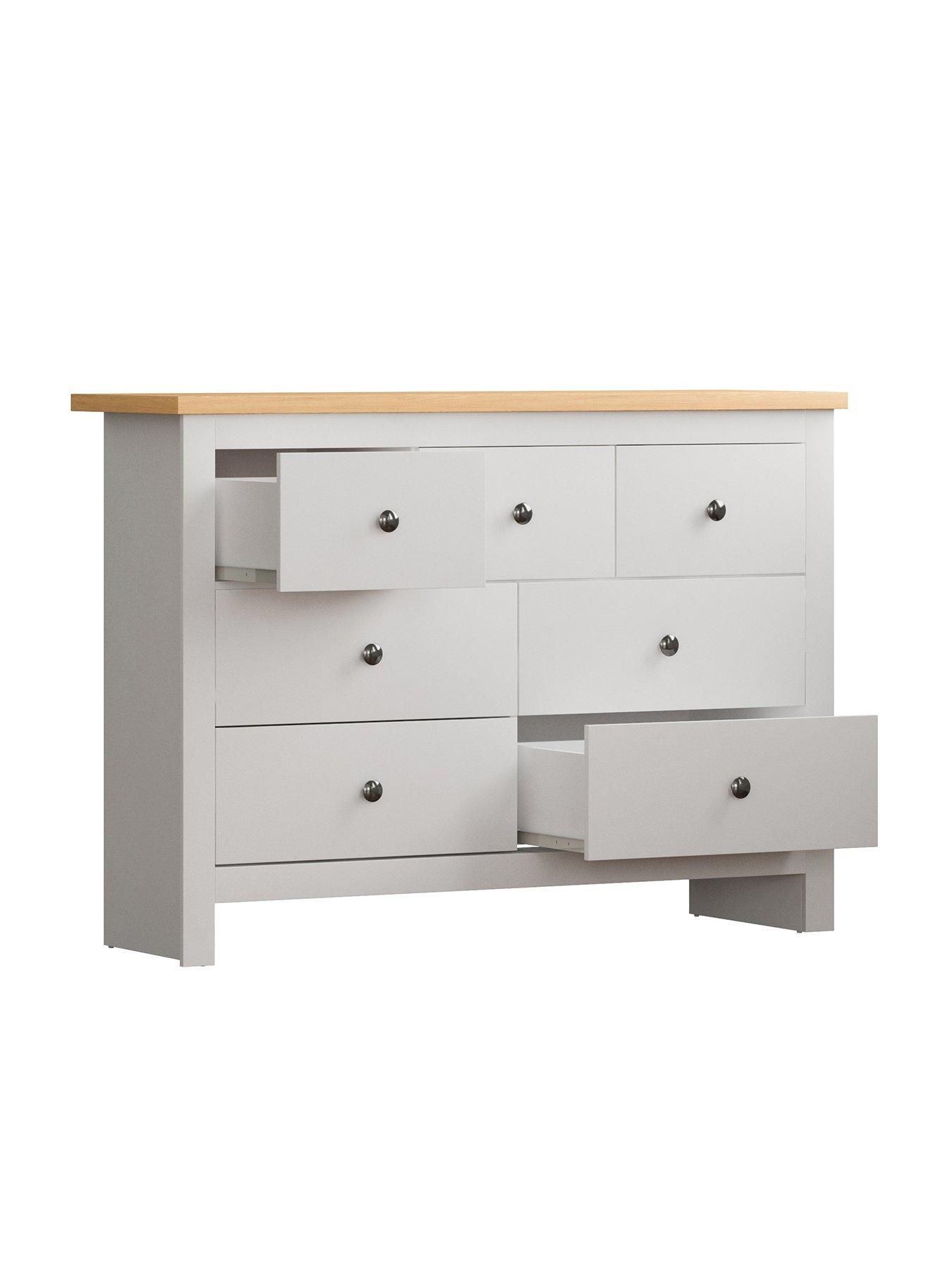 Image 2 of 6 of Vida Designs Arlington 4 + 3 Drawer Chest - White