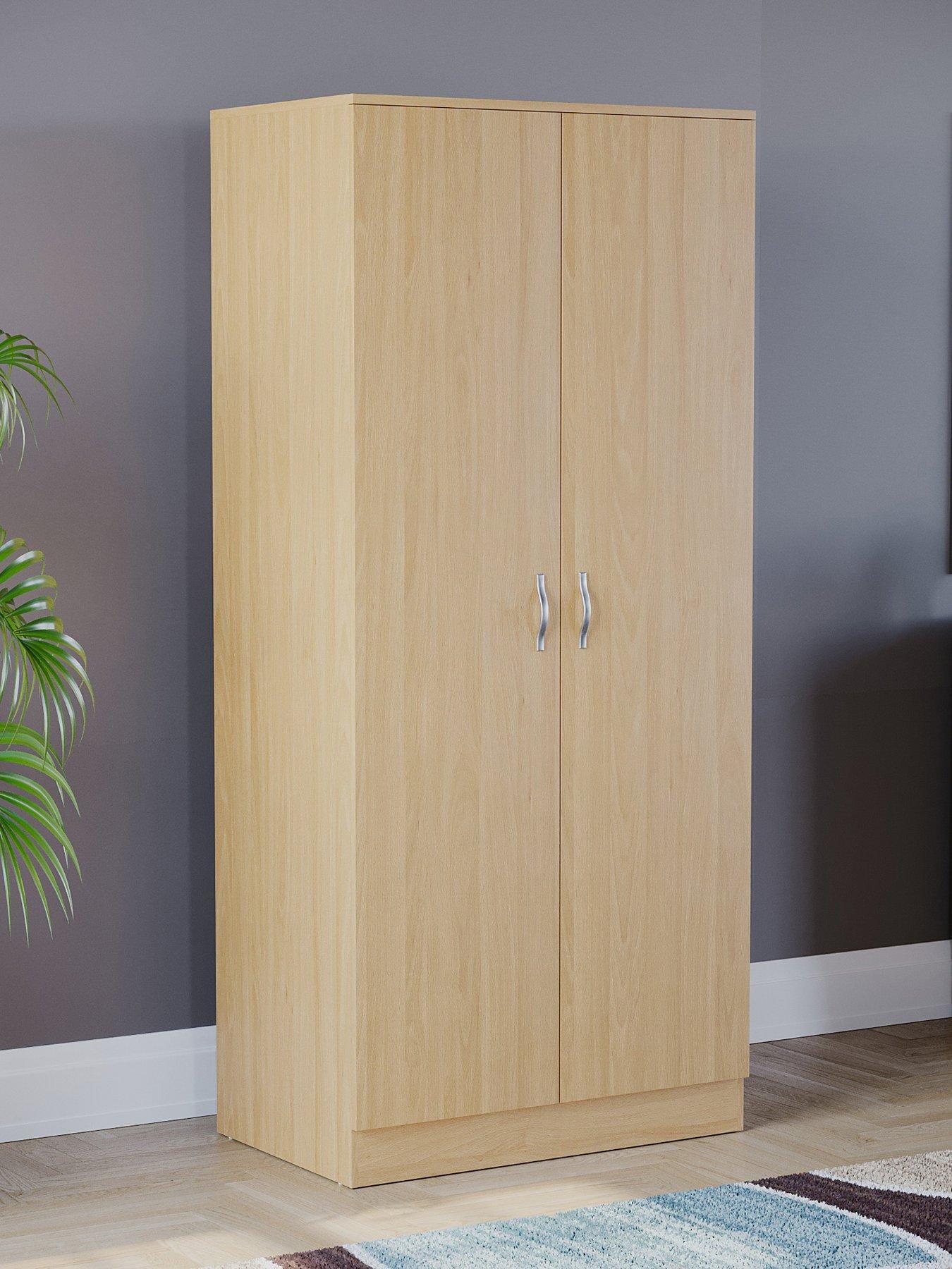 Vida Designs Riano 2 Door Wardrobe - Pine Effect