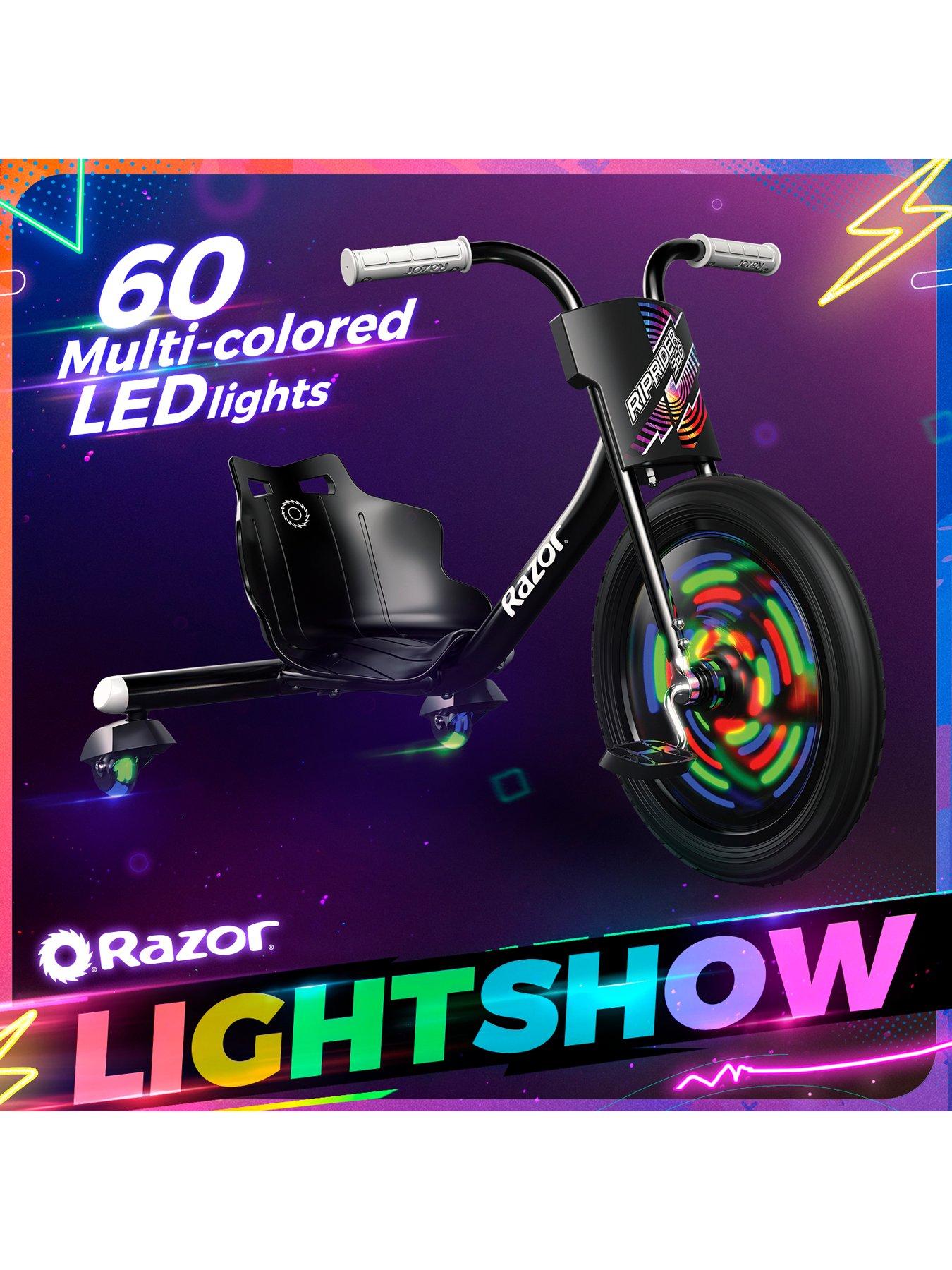  image of razor-riprider-360-lightshow-trike-for-kids-5-led-black