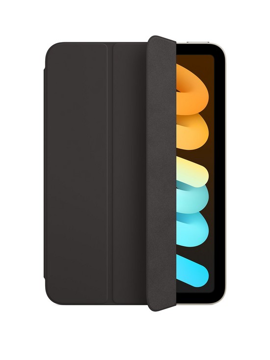 front image of apple-smart-folio-for-ipad-mini-2021-black