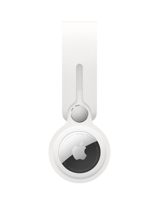 front image of apple-airtag-loop-white-airtag-not-included