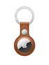  image of apple-airtag-leather-key-ring-saddle-brown-airtag-not-included