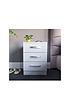  image of vida-designs-hulio-3-drawer-bedside-cabinet-white