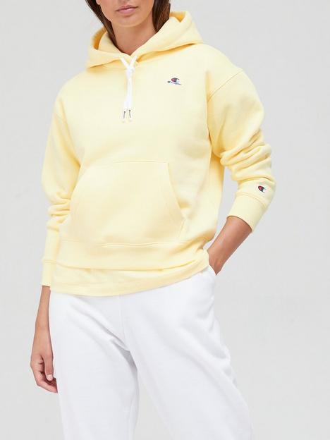 champion-small-logo-hooded-sweatshirt-lemon