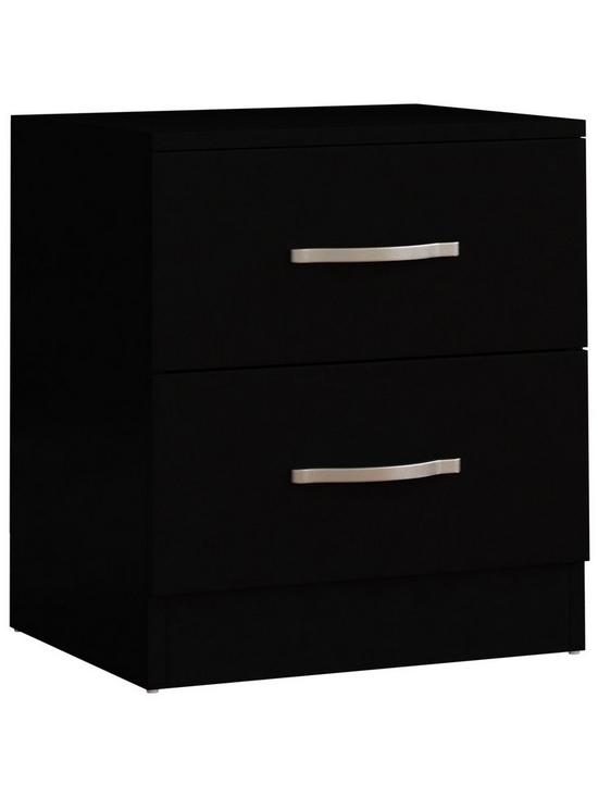 front image of vida-designs-riano-2-drawer-bedside-chest