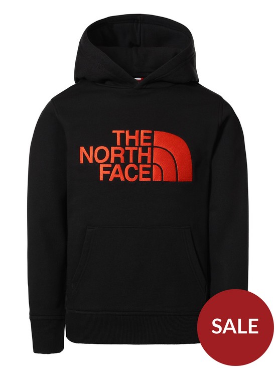 front image of the-north-face-youth-drew-peak-overhead-hoody