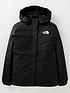  image of the-north-face-youth-girls-resolve-reflective-jacket-black