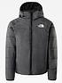  image of the-north-face-youth-boys-reversible-perrito-insulated-jacket-blackgrey