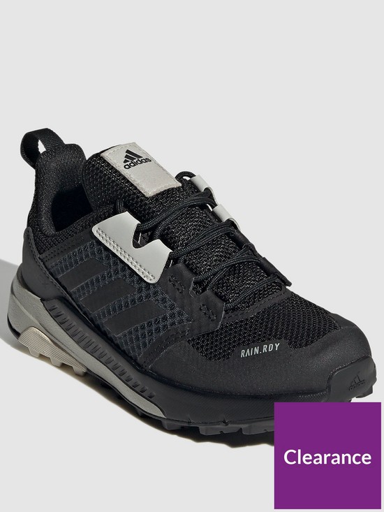 front image of adidas-kids-unisex-terrex-trailmaker-rainrdy-shoesnbsp--blackgrey