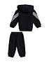  image of adidas-infant-unisex-3-stripe-sherpa-full-zip-hoody-jog-pant-set