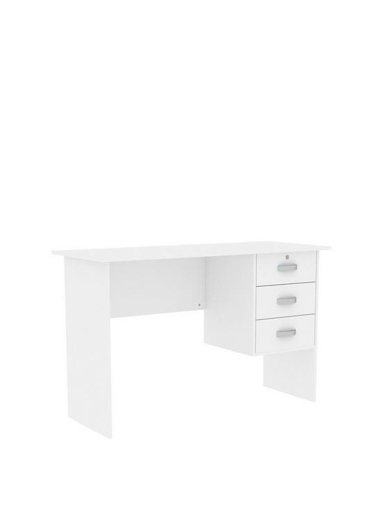 front image of vida-designs-charles-computer-desk-white