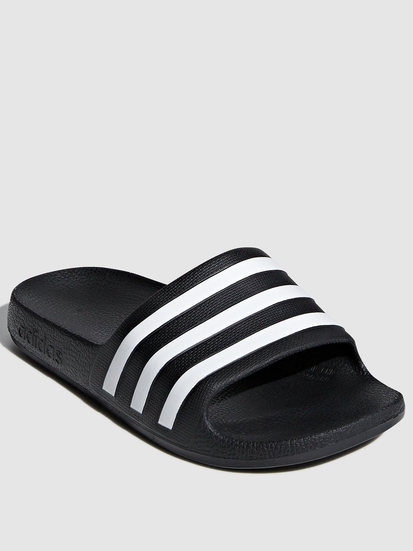 adidas-sportswear-kids-unisex-adilette-aqua-sliders-blackwhite