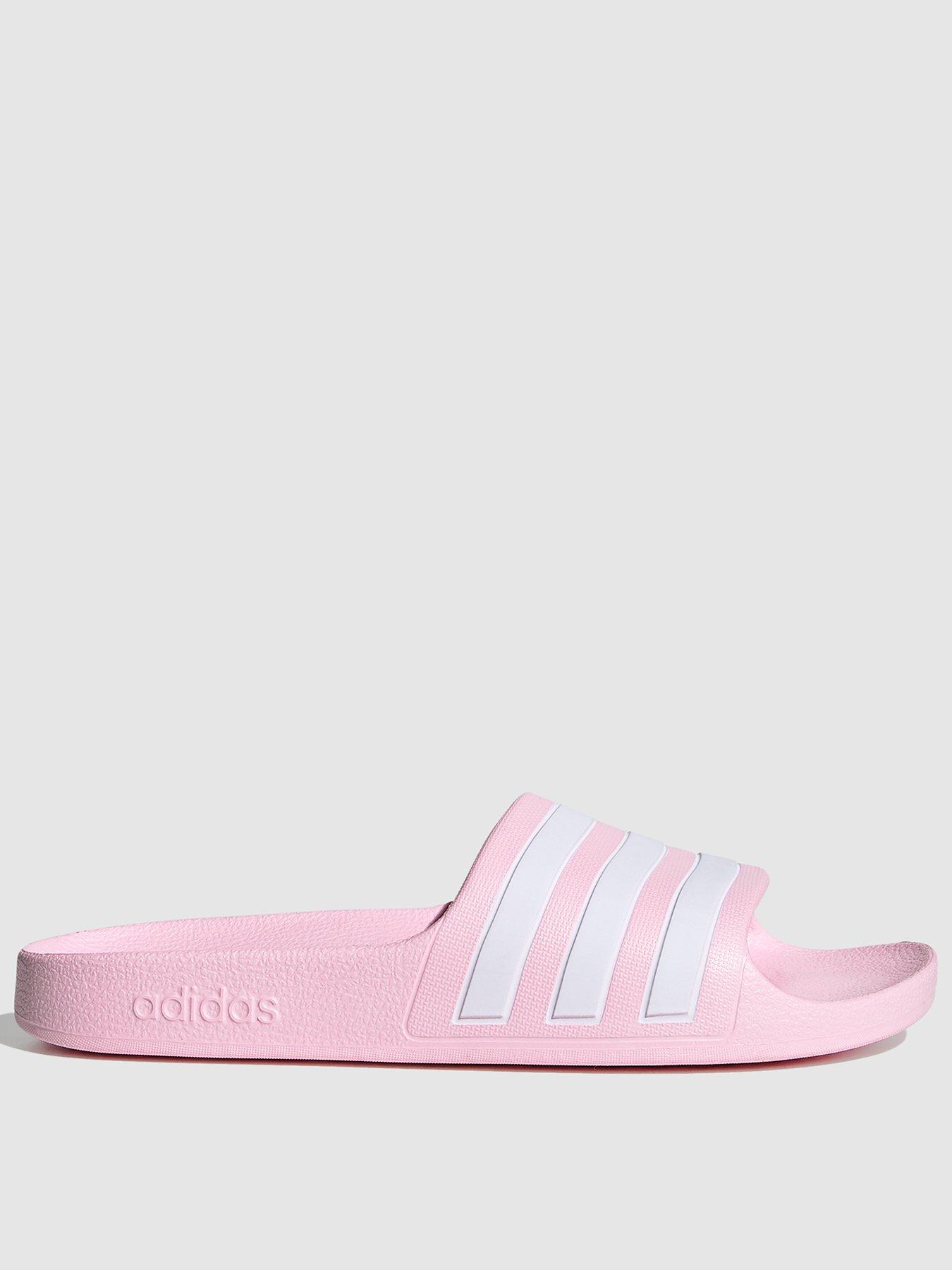  image of adidas-sportswear-kids-unisex-adilette-aqua-sliders-pinkwhite