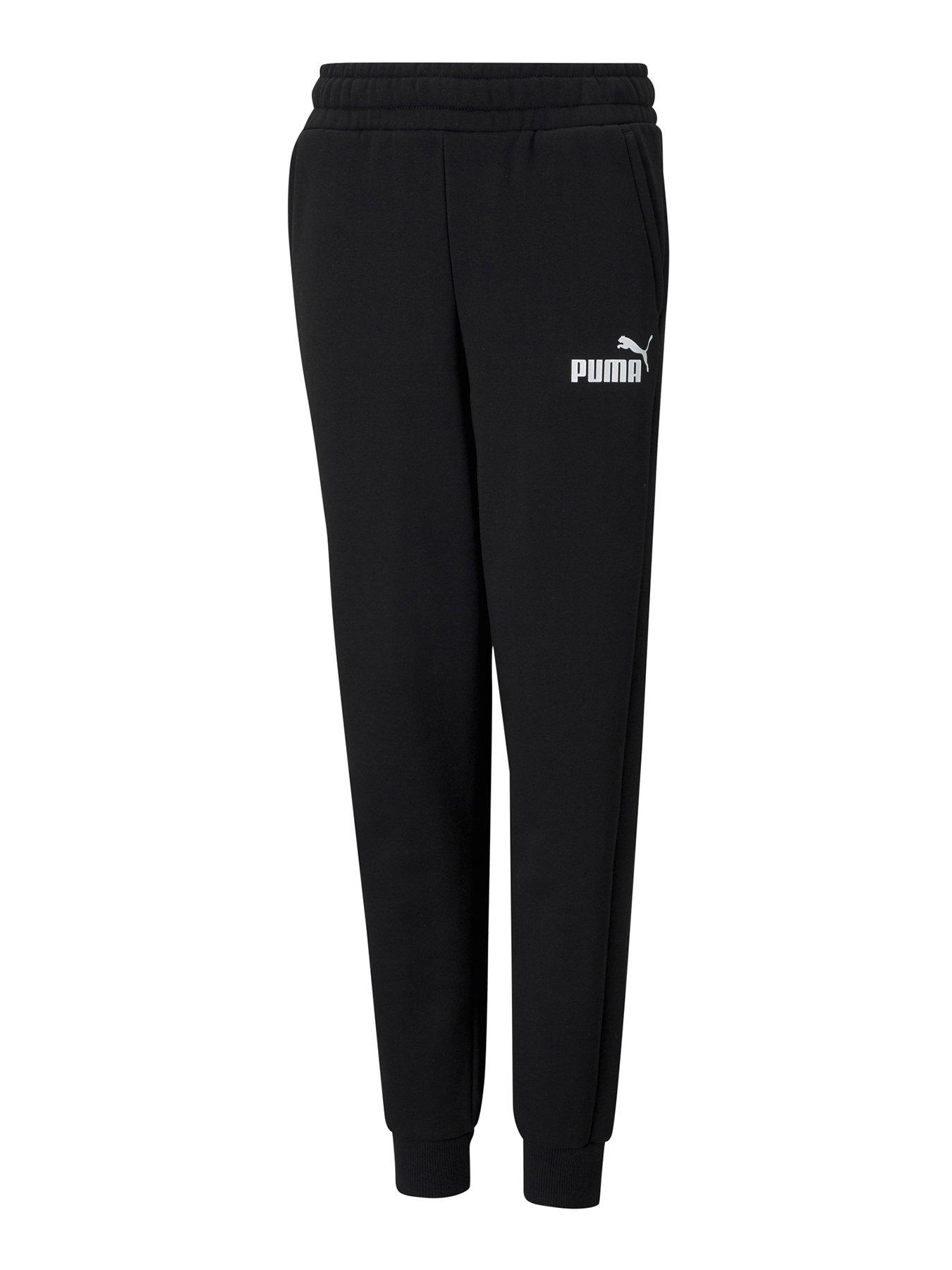 undefined Boys Essentials Fleece Logo Pants - Black - Black