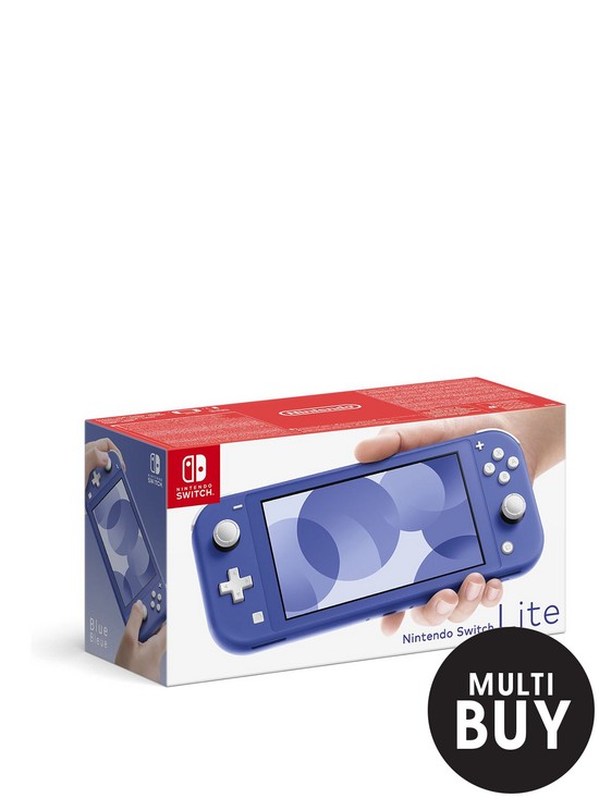 front image of nintendo-switch-lite-console-blue