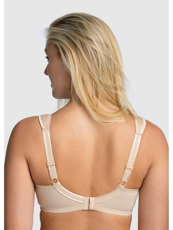 stillFront image of miss-mary-of-sweden-underwired-smooth-lacy-t-shirt-bra-beige
