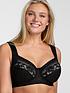  image of miss-mary-of-sweden-underwired-cotton-lined-cup-bra-black