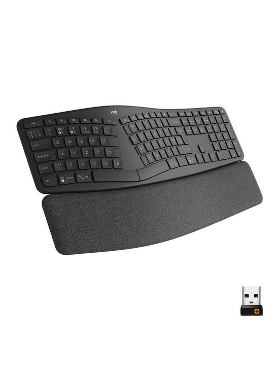 front image of logitech-ergo-k860-wireless-keyboard